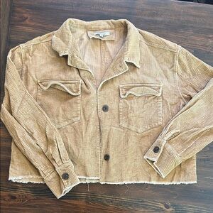 Cozy Casual Beige Corduroy Jacket